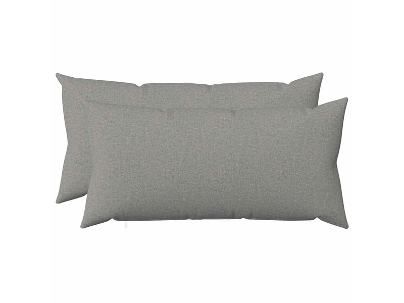  Lot de 2 coussins avec oreiller, coussins décoratifs heerlen gris nuage tissu cf50236  - Conforama B