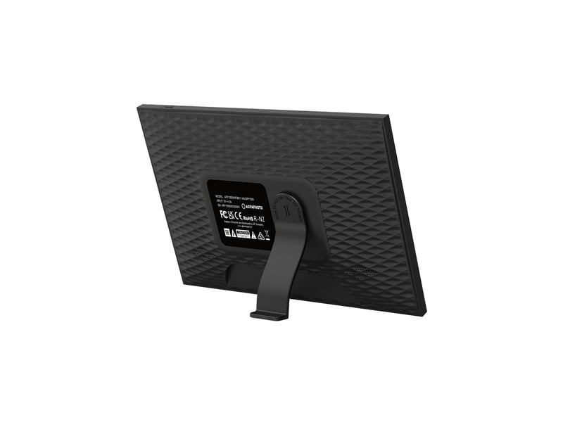  Agfaphoto - cadre photo numérique connecté wifi - realiview apf1000wifi-one - application fameo, écran tactile 10 pouces, mémoire 16 go, fonctions méteohorloge - noir  - Conforama C