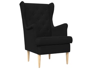 Fauteuil fixe VIDAXL  Tissu noir