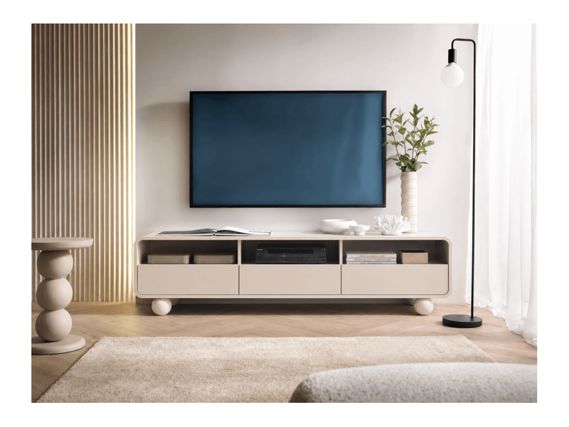  Meuble tv alba avec 3 tiroirs en bois 180cm ALBA - Conforama B