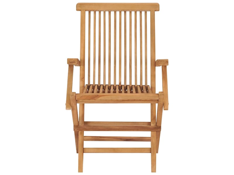 Lot de 2 chaises pliantes avec coussins bleu clair en bois de teck massif cf32281 - Conforama E
