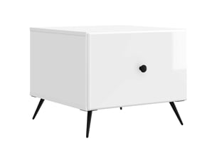 Table basse rectangulaire coloris blanc  