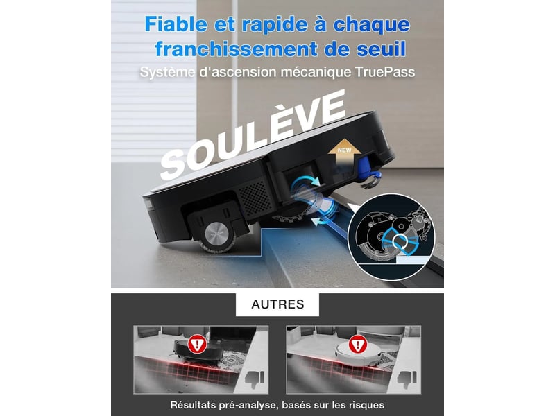  ECOVACS DEEBOT X11 Pro Omni Robot Aspirateur Laveur,19500Pa,OZMO Roller 2.0,TruEdge 3.0,Station Omni BLAST, 19500Pa, TruEdge 3.0 - Conforama R