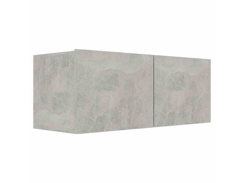  Ensemble de meubles tv - banc tv - meuble de rangement 6 pcs gris béton bois d'ingénierie  - Conforama E