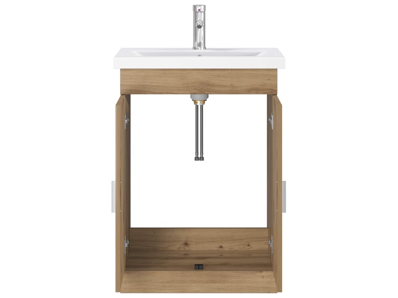  Ensemble de mobilier de salle de bain chêne artisanal shl5146  - Conforama C