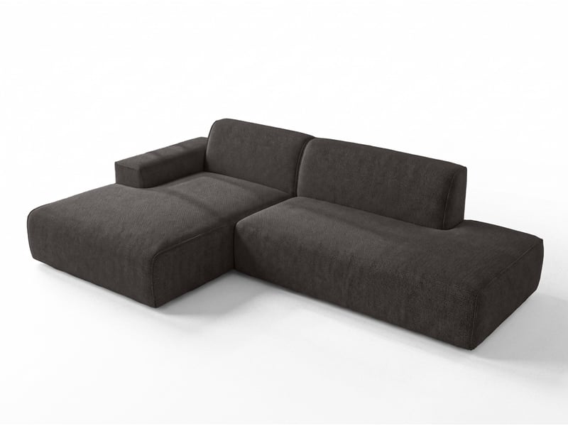 Canapé d'angle moderne didim duo, 288 cm, couleur rose, revętement en chenille g Didim Duo - Conforama A