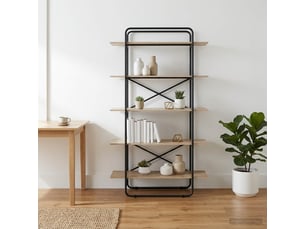 Étagère 5 niveaux, étagère de rangement 100 x 35 x 175,5 cm pb chêne sonoma