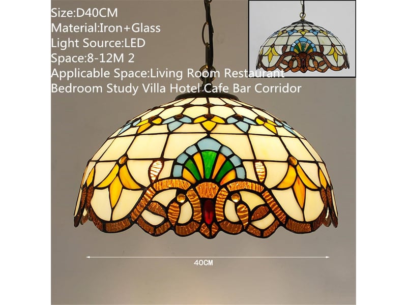 Suspension créative en bois massif et verre, style campagne – e27, source 9w blanc chaud incluse, pour salle à manger, bureau et chambre-style 1  - Conforama B