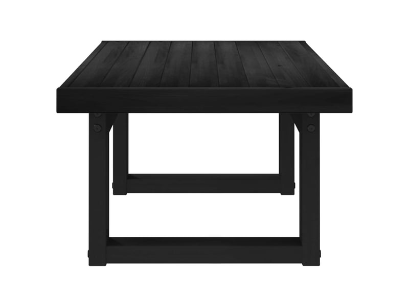  Table basse - table de salon - table à thé noain noir 119 x 60 x 40 cm bois de pin massif  - Conforama D