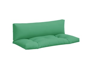 Lot de 2 coussins de palette, coussins de canapé vert tissu cf59635