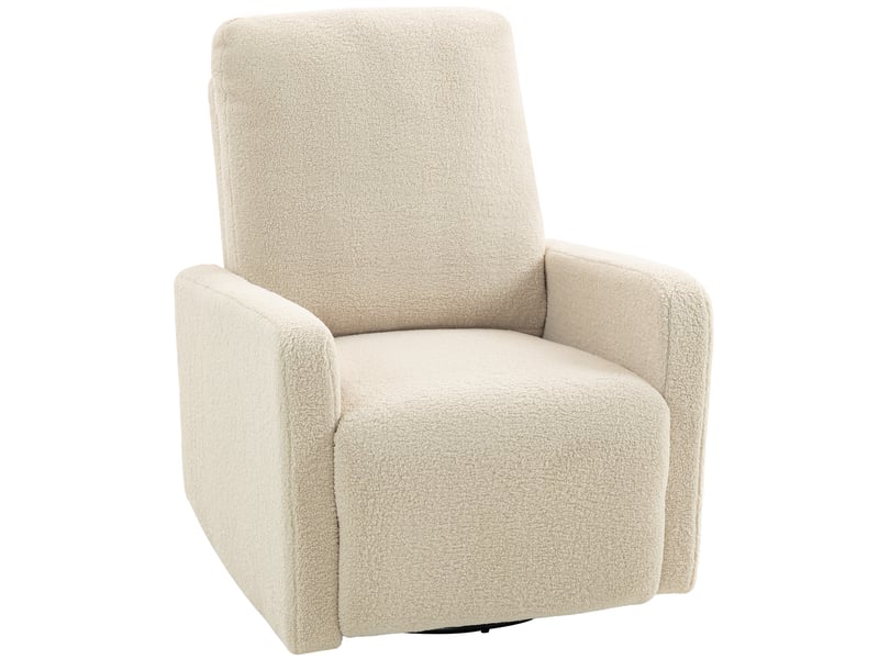  Fauteuil de relaxation, fauteuil pivotant, fauteuil inclinable, 94x76x100cm, beige  - Conforama B
