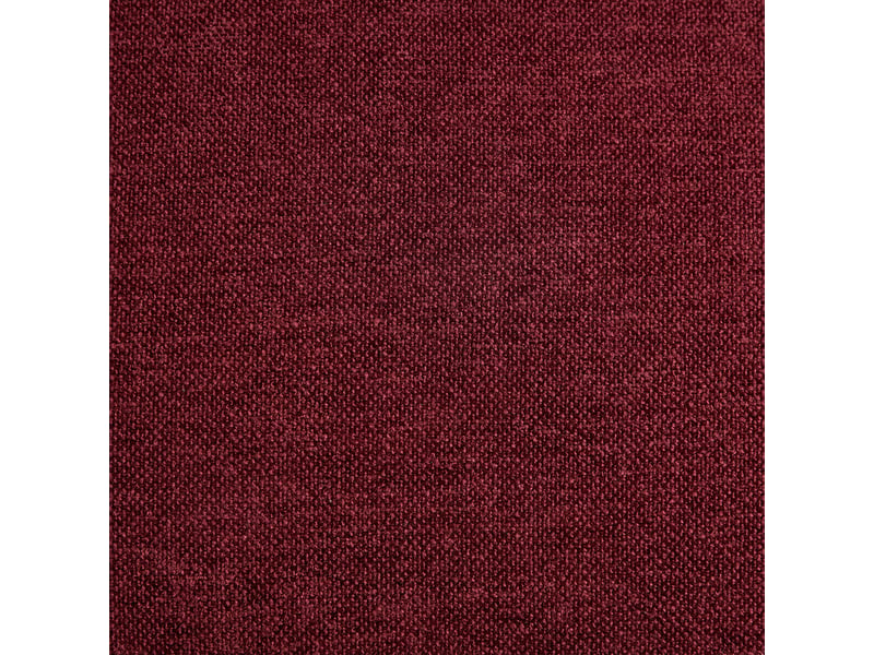 Lot de 2 chaises salle à manger 54x47x77 cm, assise douillette, pieds en bois, tissu lin bordeaux rouge, repas et cuisine  - Conforama D