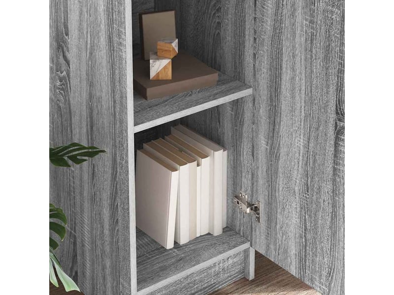  Buffet - haut armoire gris sonoma 35 x 39 x 168 cm  - Conforama D