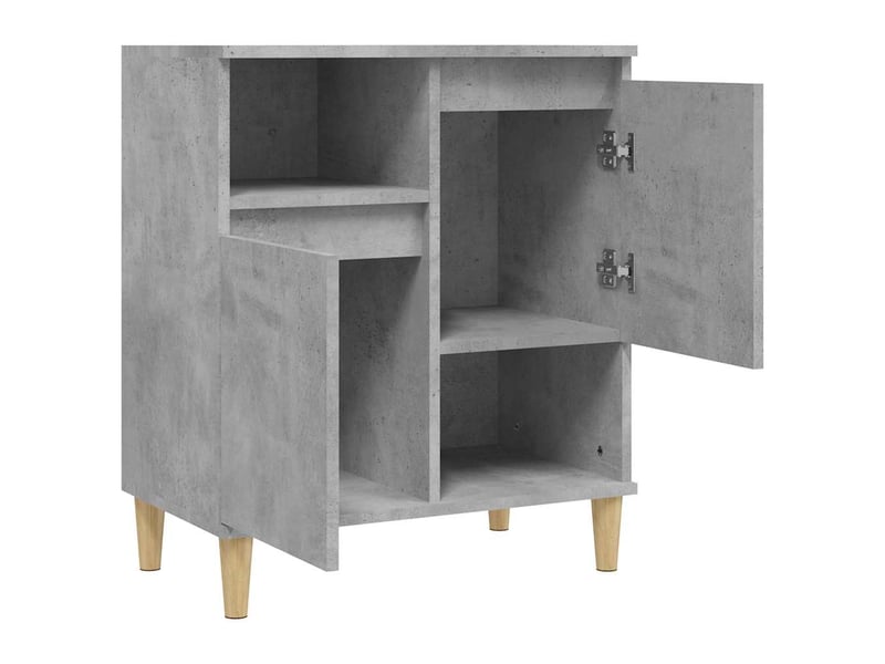  Buffet - bahut - meuble de rangement gris béton 60x35x70 cm bois d'ingénierie  - Conforama E