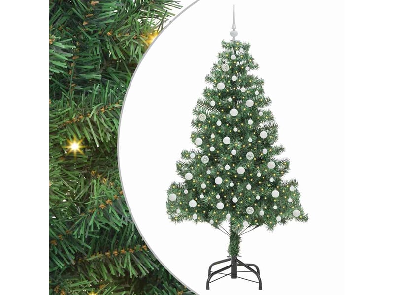  Sapin de noël, arbre de noël vert 210 cm pvc shl8624  - Conforama A