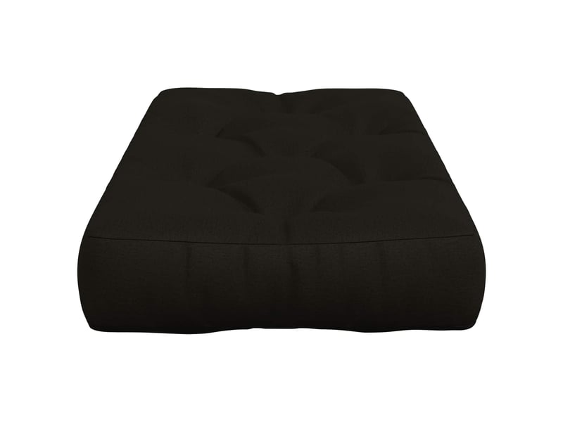 Coussin de siège en palette, coussin d'assise vianen 100 % polyester noir cf55892 - Conforama D