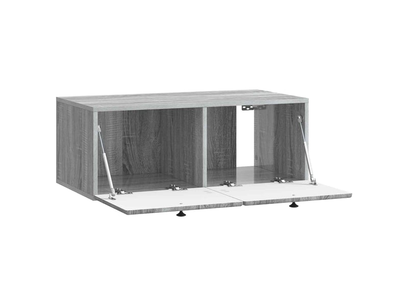  Meuble tv - banc tv - meuble de rangement mural 78,5 x 41 x 30 cm sonoma gris bois d'ingénierie  - Conforama E