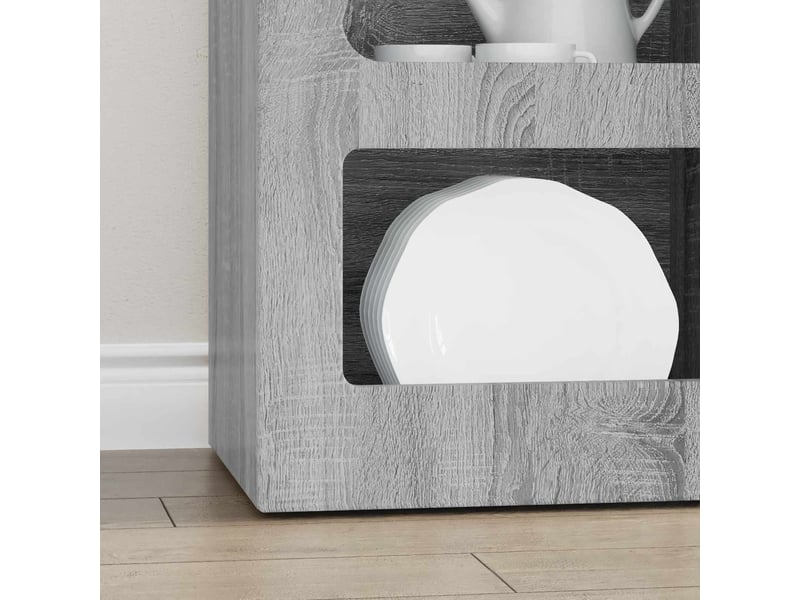 Buffet - bahut - meuble de rangement elst gris sonoma 40 x 35 x 100,5 cm bois d'ingénierie - Conforama E