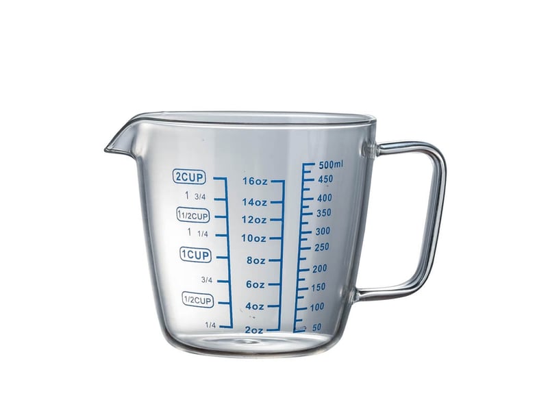  Verre doseur en verre avec couvercle – tasse à lait multifonctionnelle 500ml  - Conforama A