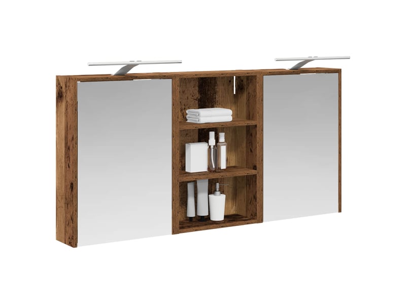  Ensemble de meubles de salle de bain 3 pcs 126x16x62.5 cm shl8605  - Conforama C
