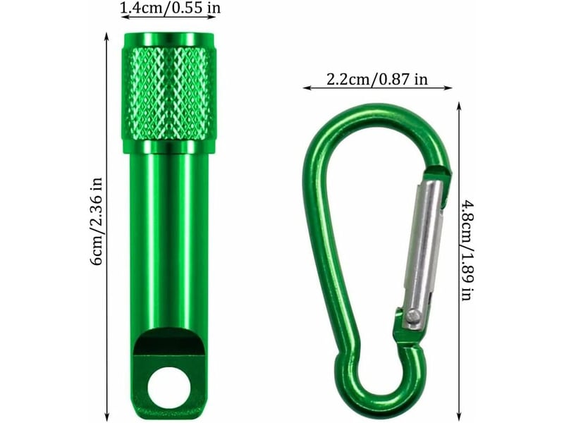  7 pièces mousqueton poche lampes, led mini poche lampes, poche porte clés lampe, mini led porte clés lampe, pour camping pêche et  - Conforama C