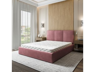 Lit coffre 160x200 cm <strong>MASSENO</strong> <strong></strong> coloris rose