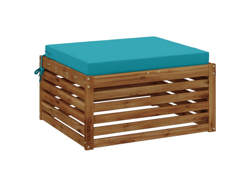  Coussin de siège, coussin d'assise 1 pièce soest 100 % polyester turquoise cf55719  - Conforama C