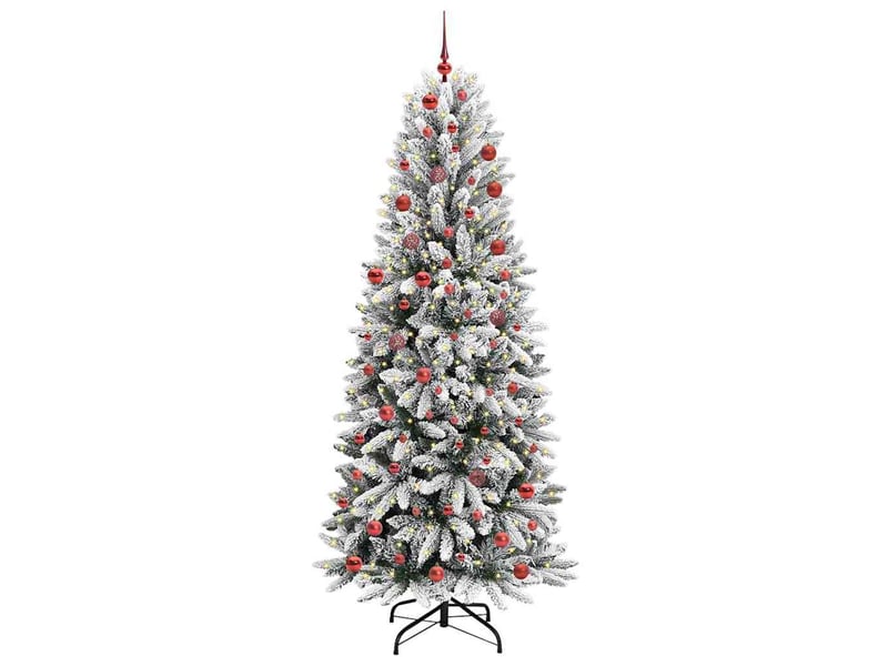  Sapin de noël artificiel, arbre de noël blanc 210 cm shl8368  - Conforama A