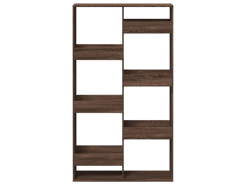  Bibliothèque, étagère de rangement chêne marron 100x33x175 cm bois d'ingénierie  - Conforama D
