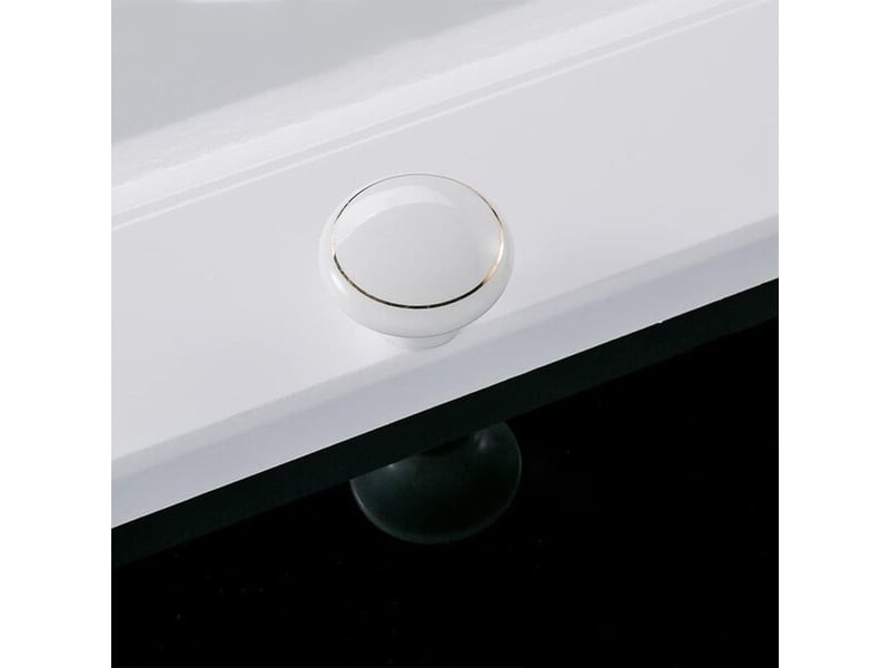  Ensemble de 10 boutons ronds vintage en céramique, tirateurs pour tiroirs, cuisine, portes et commodes  - Conforama B