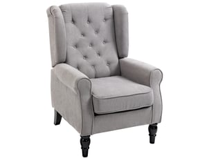 Fauteuil fixe HAVRYA Polyester gris vendu A l'unité