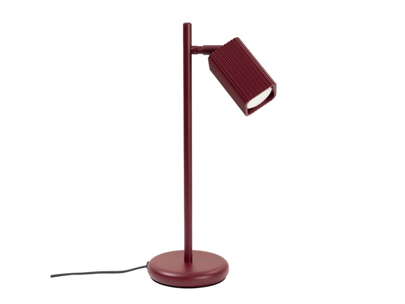  Lampe de table rayo bordeaux aluminium moderne 43x14.5x14.5cm SL.3229 - Conforama A