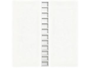 Étagère range-cd tour de rangement multimédia 12 compartiments blanc