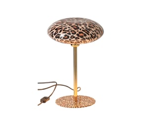 Lampe à poser léopard jonna 38cm caramel