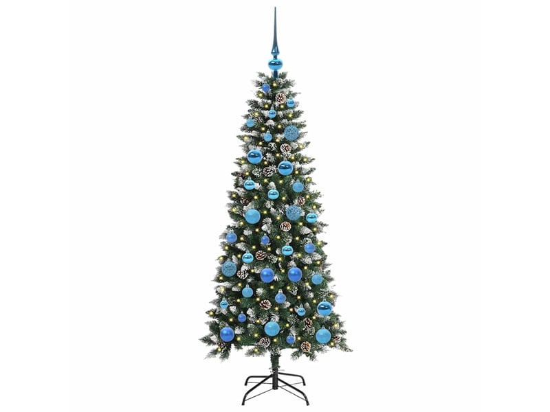  Sapin de noël artificiel, arbre de noël vert 150 cm pvc, plastique et acier shl8983  - Conforama C