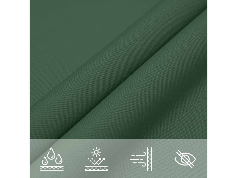 Voile de parasol - voile d'ombrage tissu oxford rectangulaire 4x7 m vert foncé  - Conforama E