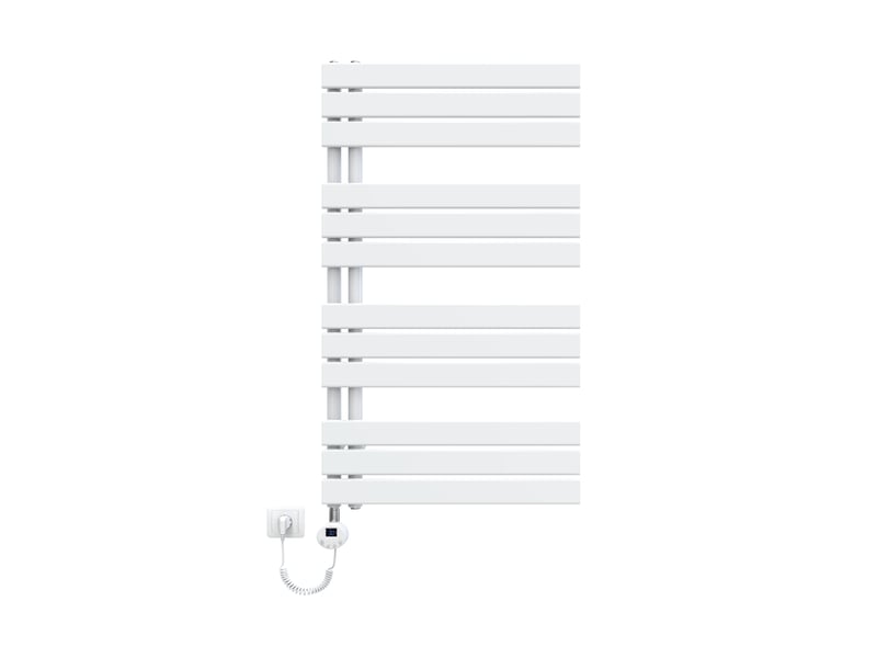  Emke radiateur sèche-serviettes électrique 1041x600 mm, blanc 600w, wifi, modes intelligents, détection fenêtre  - Conforama A