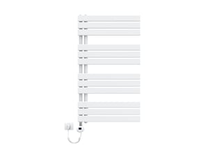 Radiateur sèche-serviettes électrique emke 1041x600 mm, blanc 600w, wifi, modes intelligents, détection fenêtre