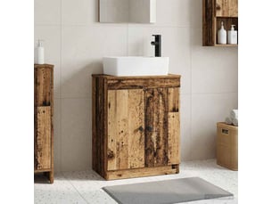 Meuble de salle de bain avec évier bois ancien 54x35x83 cm shl9225