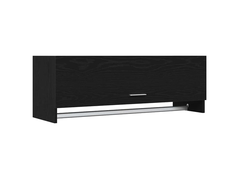  Armoire chambre, armoire de rangement chêne noir 100x32,5x35 cm bois d'ingénierie  - Conforama A