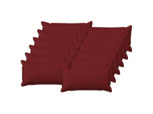 Lot de 12 coussins avec oreiller, coussins décoratifs houten bordeaux lin synthétique cf51007
