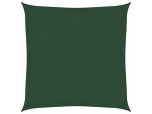 Voile d'ombrage - voile d'ombre - voile parasol 160 gm² vert foncé 3,6x3,6 m pehd