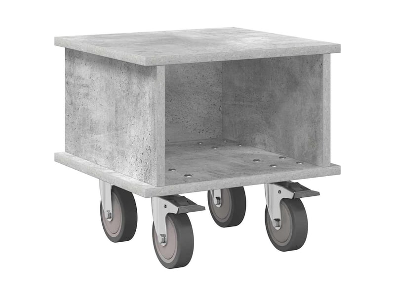  Meuble tv - banc tv - meuble de rangement 37 x 35 x 35 cm gris béton bois d'ingénierie  - Conforama A