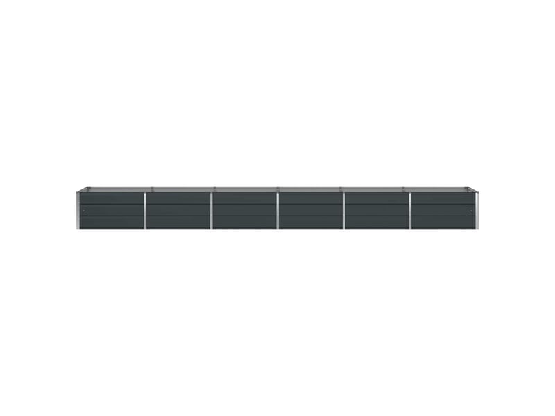  Jardinière - bac à fleurs anthracite 480 x 80 x 45 cm acier  - Conforama D