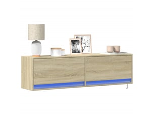 Meuble tv coloris marron 140 cm <strong></strong> <strong></strong>