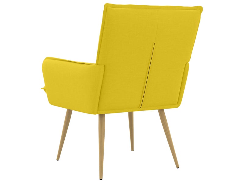  Vidaxl fauteuil jaune clair tissu  - Conforama E
