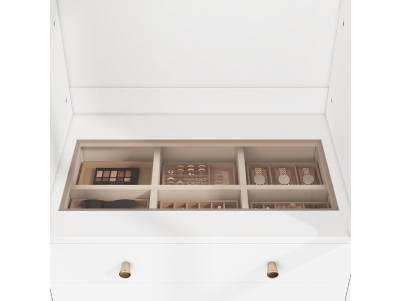  Armoire dressing arquée-armoire de chambre 2 portes vitrées-1 tringle 3 tiroirs rangement bijoux-led intégré-mdf-80x50x200cm-blanc  - Conforama D