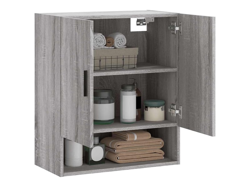  Armoire murale salon, meuble de rangement sonoma gris 60x31x70 cm bois d'ingénierie shl224  - Conforama D