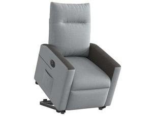 Fauteuil relax électrique  <strong></strong> Tissu argenté