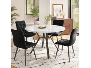 Ensemble table rond(e)  4 chaise(s)  <strong>MAISENTIEL</strong> <strong></strong> 